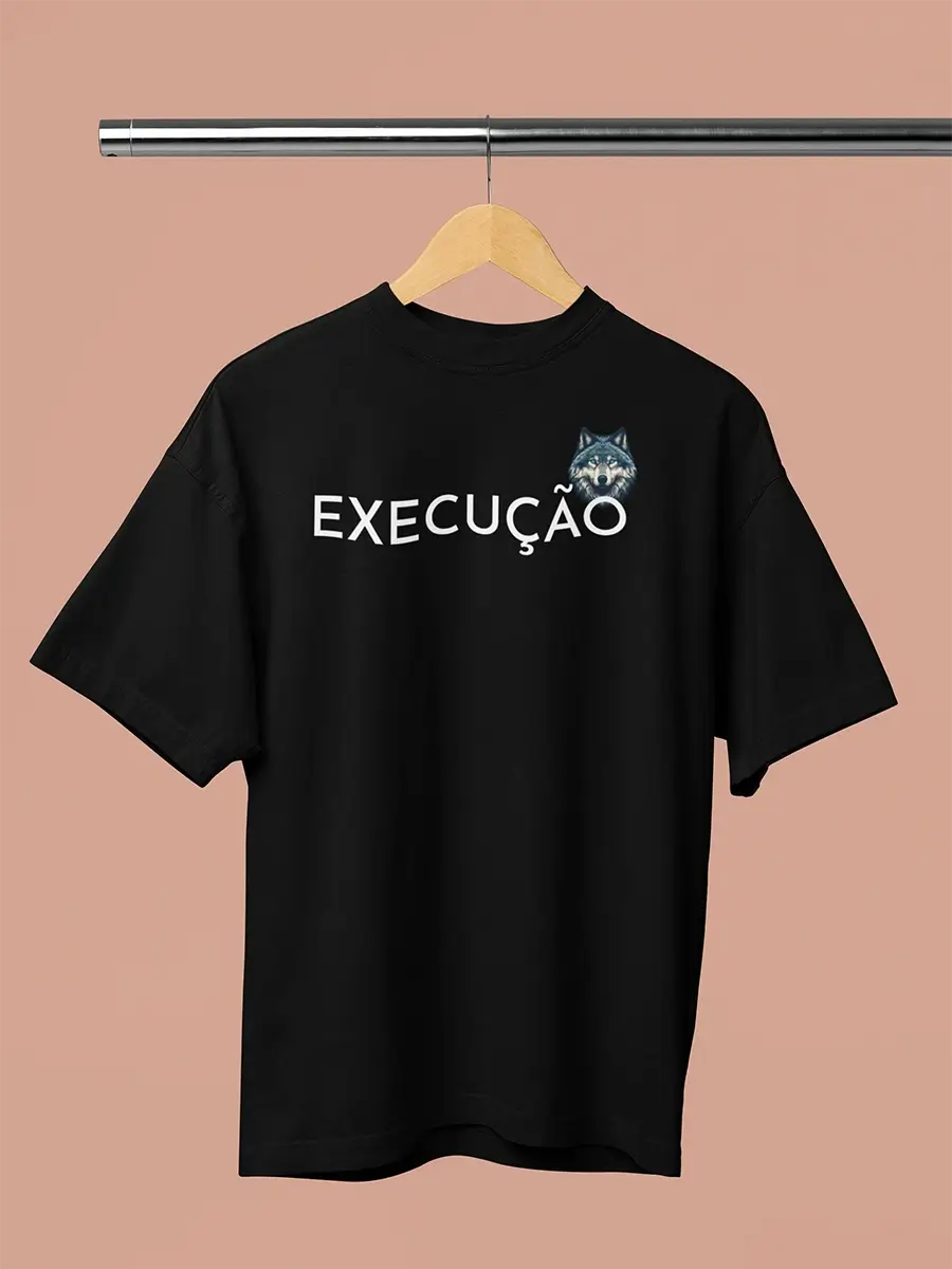 Black execucao T-Shirt for men